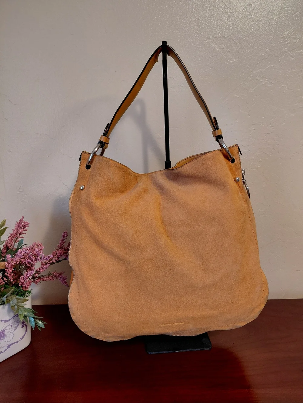 Rebecca Minkoff Suede & Leather Hobo Tote - Picture 2 of 13